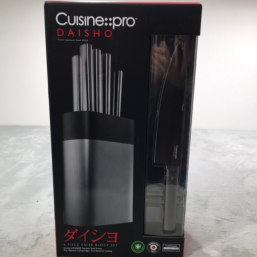 Cuisine pro Daisho Nara 6 Piece Knife Block Graphite New in box